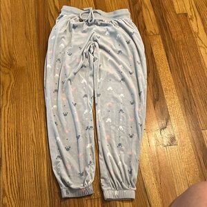 Disney Gray and Pink Jogger Sweatpants Cozy Fit